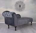 szezlong styl chesterfield szary 170 cm