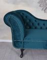 szezlong styl chesterfield szmaragdowy 170 cm