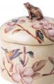 szkatułka z żabką porcelana i brąz