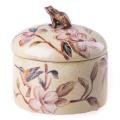 szkatułka z żabką porcelana i brąz