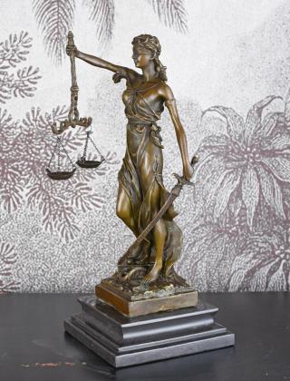 temida bogini sprawiedliwości 35 cm figury z brązu