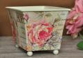 uroczy pojemnik róże decoupage prowansja