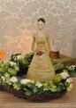 wiosenne wspomnienie- wianek w stylu shabby chic