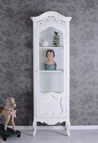 rzeźbiona witryna w stylu rustykalnym 194 cm