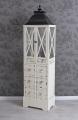 witryna w formie lampionu ogrodowego shabby chic