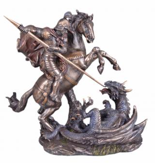 święty jerzy walczy ze smokiem figura veronese