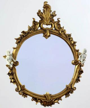 niezwykłe lustro styl barokowy