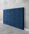 zagłówek do łóżka w stylu chesterfield kolor granatowy 180 x 104 cm