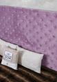 zagłówek do łóżka styl chesterfield 180 x 104 cm kolor lila