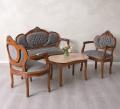 zestaw wypoczynkowy w stylu barokowym sofa + 2 fotele + stolik meble barokowe