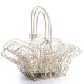 zestaw trzech koszy ogrodowych w stylu shabby chic