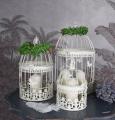 zestaw trzech dekoracyjnych klatek shabby chic dekoracje ogrodowe