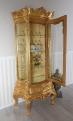 złota witryna meble barokowe 211 cm