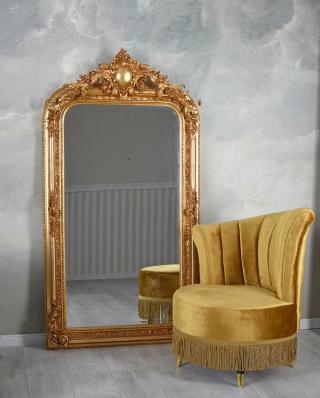 wysokie lustro salonowe styl barokowy 160 x 83 cm