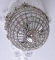 lampa sufitowa styl barokowy optyka srebra